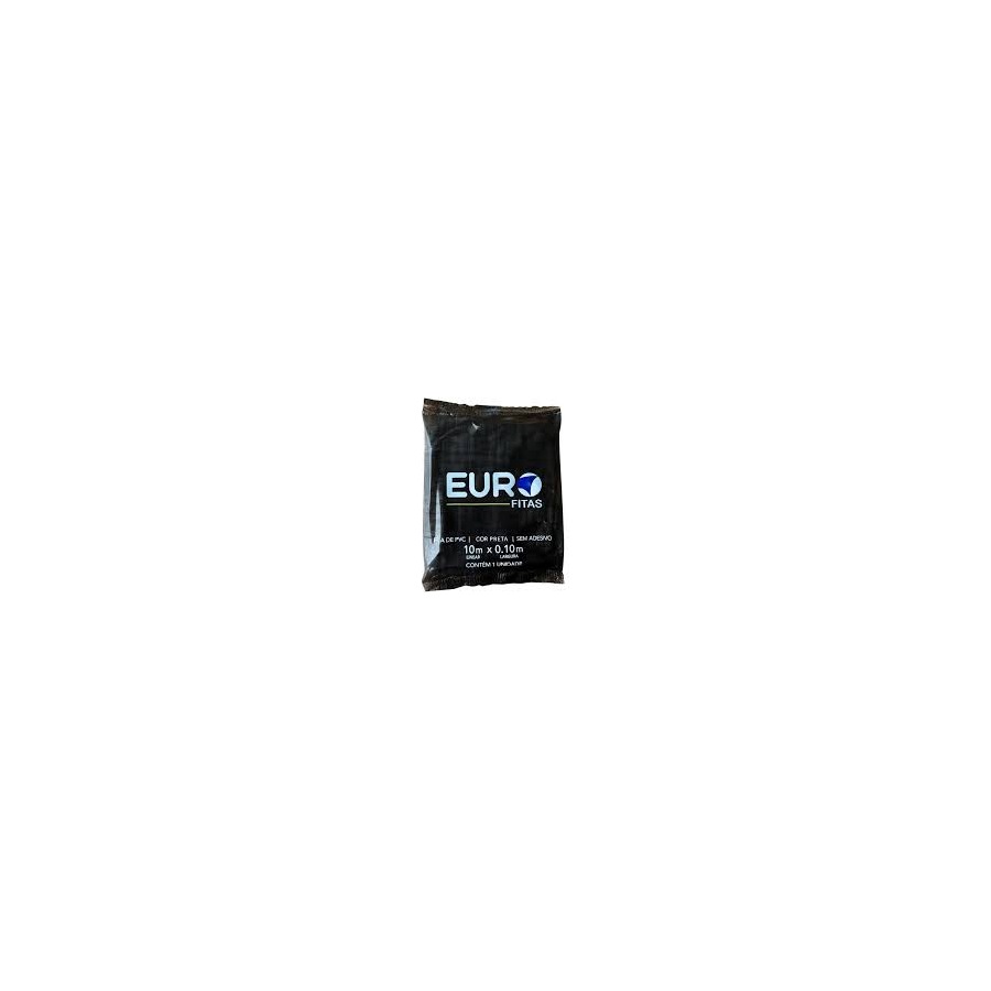FITA PVC EURO - 10M PRETA