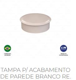 CONTROLBOX - TAMPA P/ ACABAMENTO DE PAREDE BRANCO RE. 611610 CBART