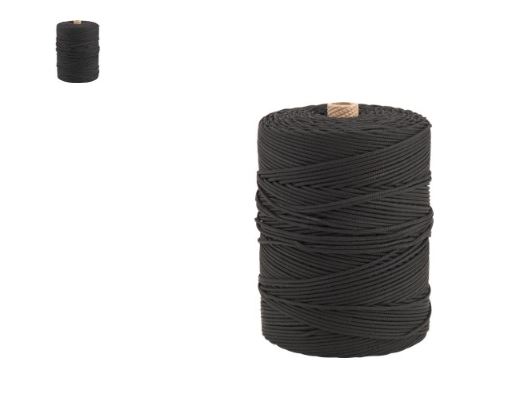 CORDA MULTIFILAMENTO TRANÇADA 4,0 MM PRETA, VONDER (POR METRO)
