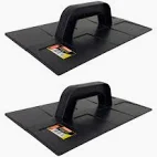DESEMPENADEIRA PLASTICA LISA PRETA 18X30 THOMPSON
