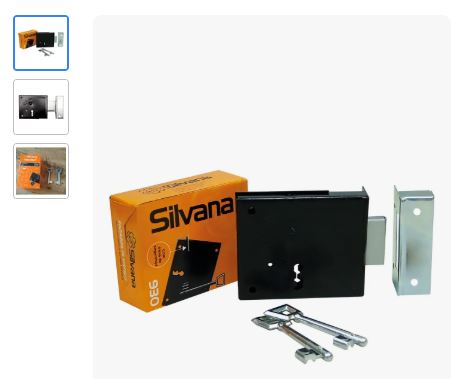 FECHADURA PORTAO DE SOBREPOR 930X2 SILVANA