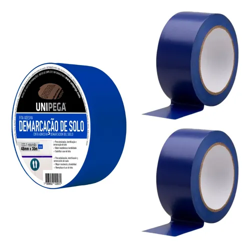 FITA ADESIVA PARA DEMARCACAO 48MM X30 M AZUL 954