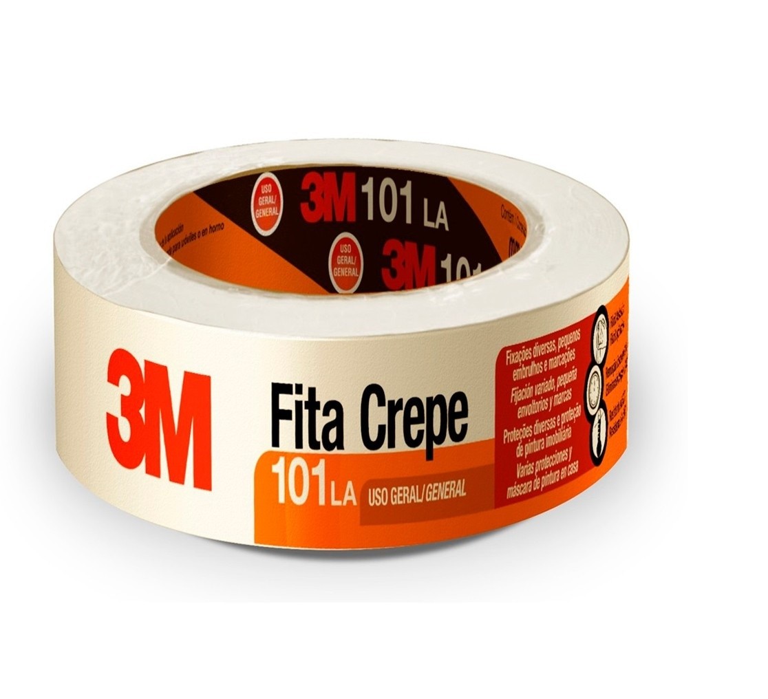 FITA CREPE USO GERAL 48MMX50M 101LA 3M