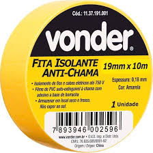 FITA ISOL 19MMX10M AMARELA