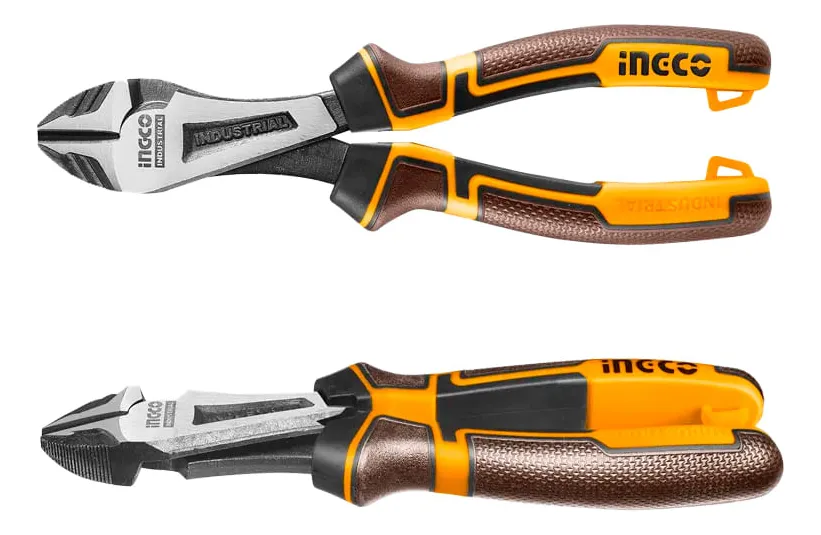 ALICATE DE CORTE DIAGONAL DE ALTA PERFORMANCE INGCO 7Pol (180MM) (SERVICO PESADO)