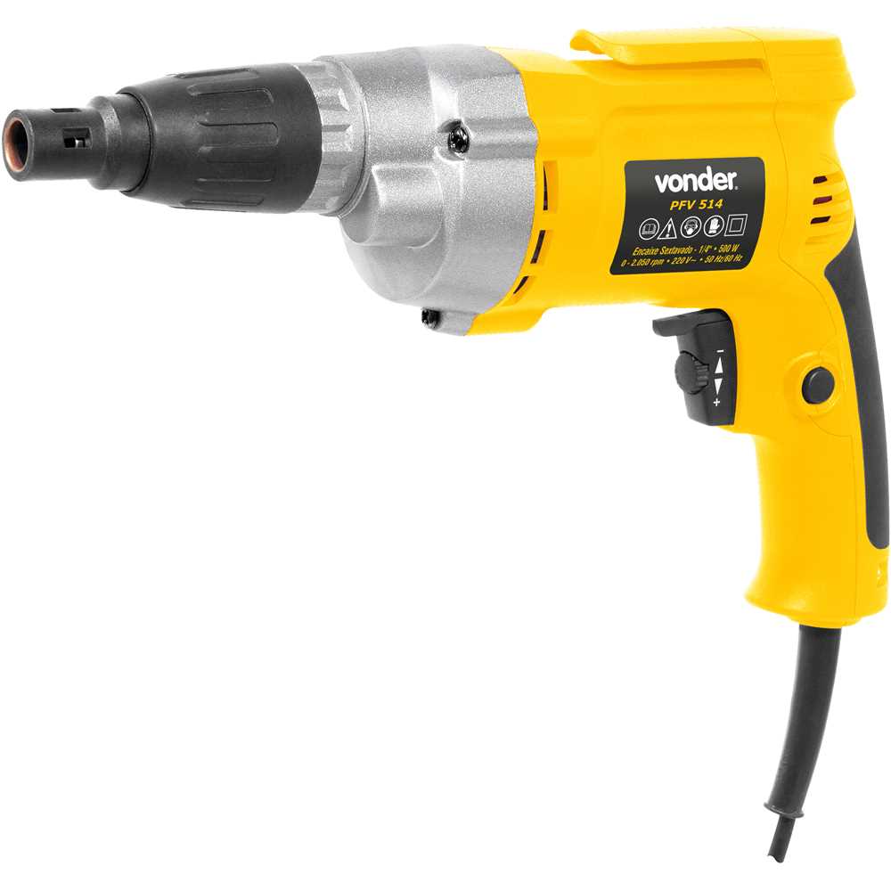 PARAFUSADEIRA ELETR ENCAIXE 1/4" 220 V 500W PFV514