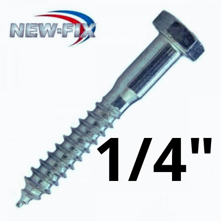 PARAFUSO SEXTAVADO 1/4" ROSCA SOBERBA Tamanho:70 mm