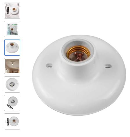 PLAFON 100W 250V BR C/RECEPT IMPORTADO ECON