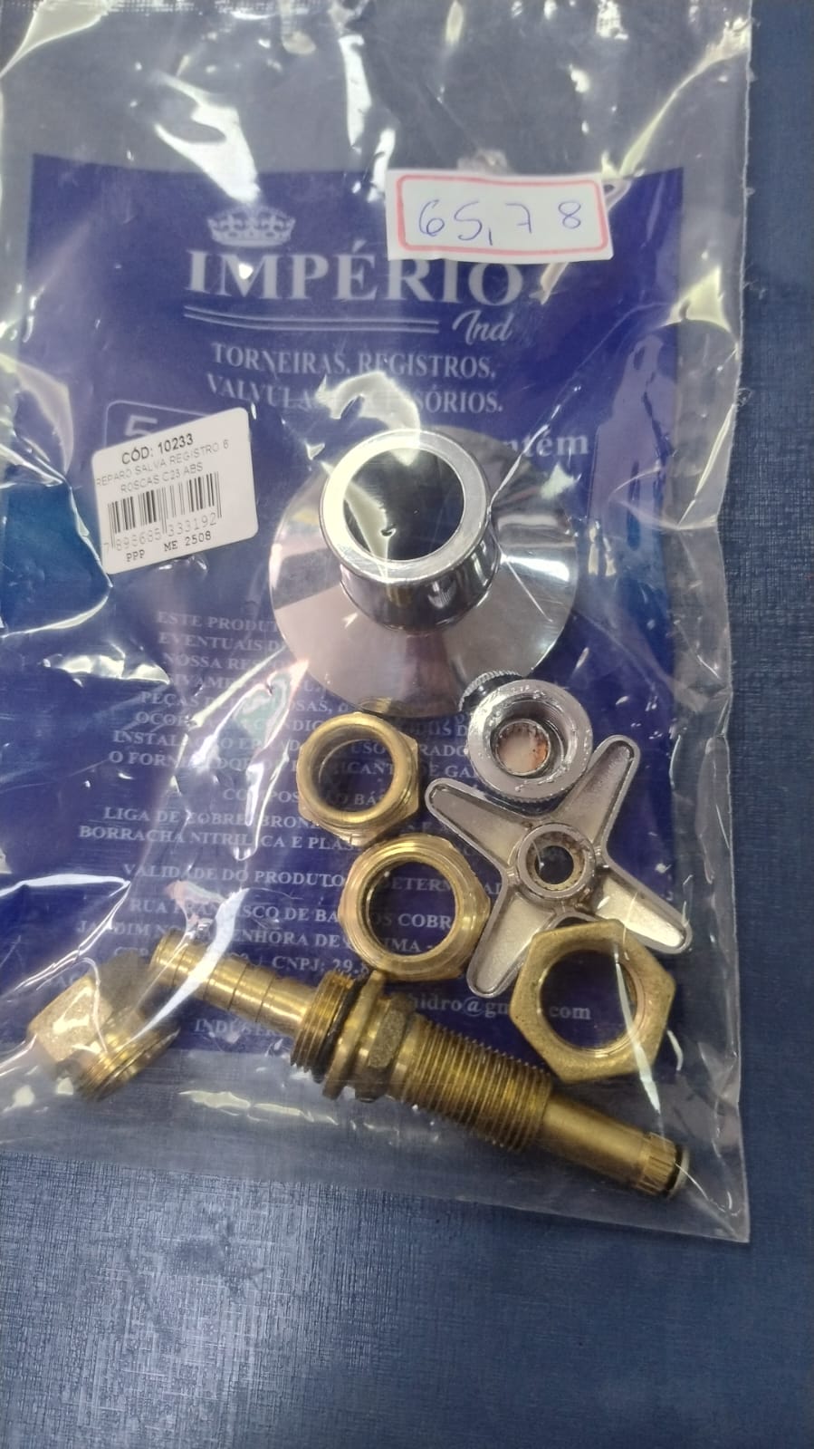 REPARO SALVA REGISTRO 6 ROSCAS C23 ABS