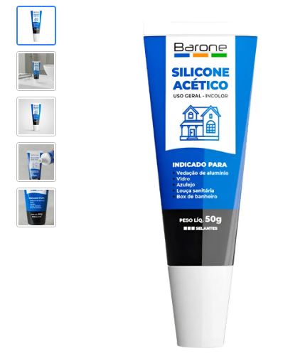 SILICONE ACETICO 50G INCOLOR BARONE